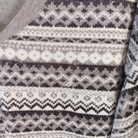 Nautica Fleece Pajamas Pajama Set 2-Piece Cozy Winter Gray Women's Size M NWOT - Picture 7 of 16